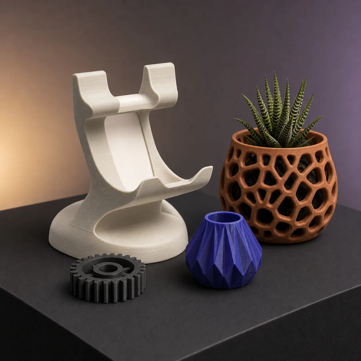 Een collectie functionele en decoratieve 3D-prints